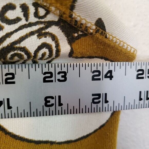F cking Awesome Snoopy Acid Tee Rare Size XL Yellow Mustard Terry Cloth Inside - Picture 14 of 16